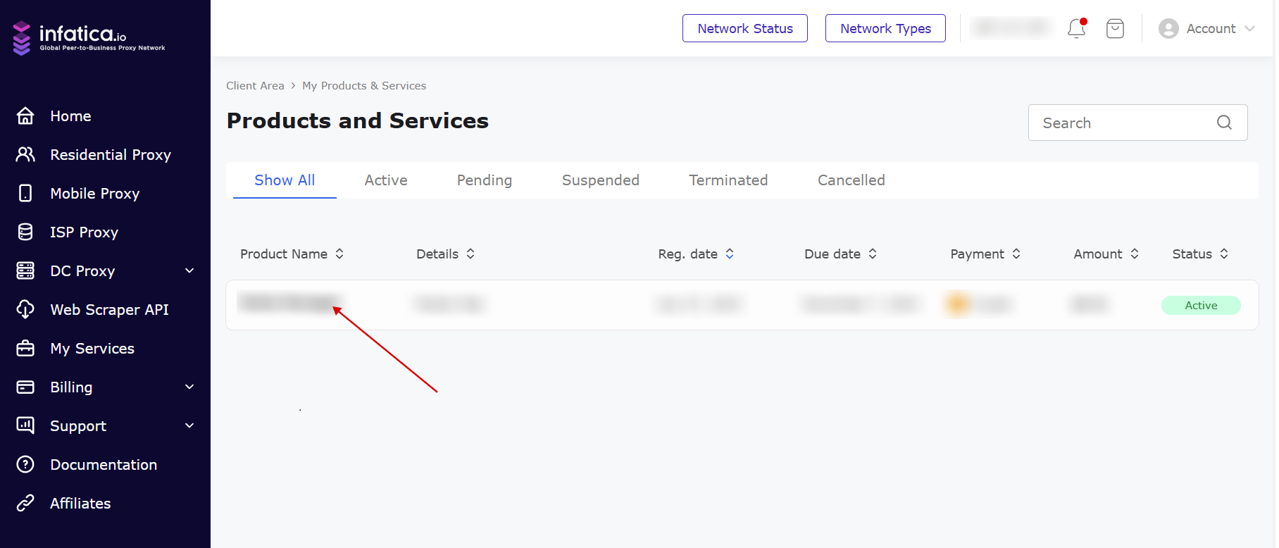 dashboard services traffic package