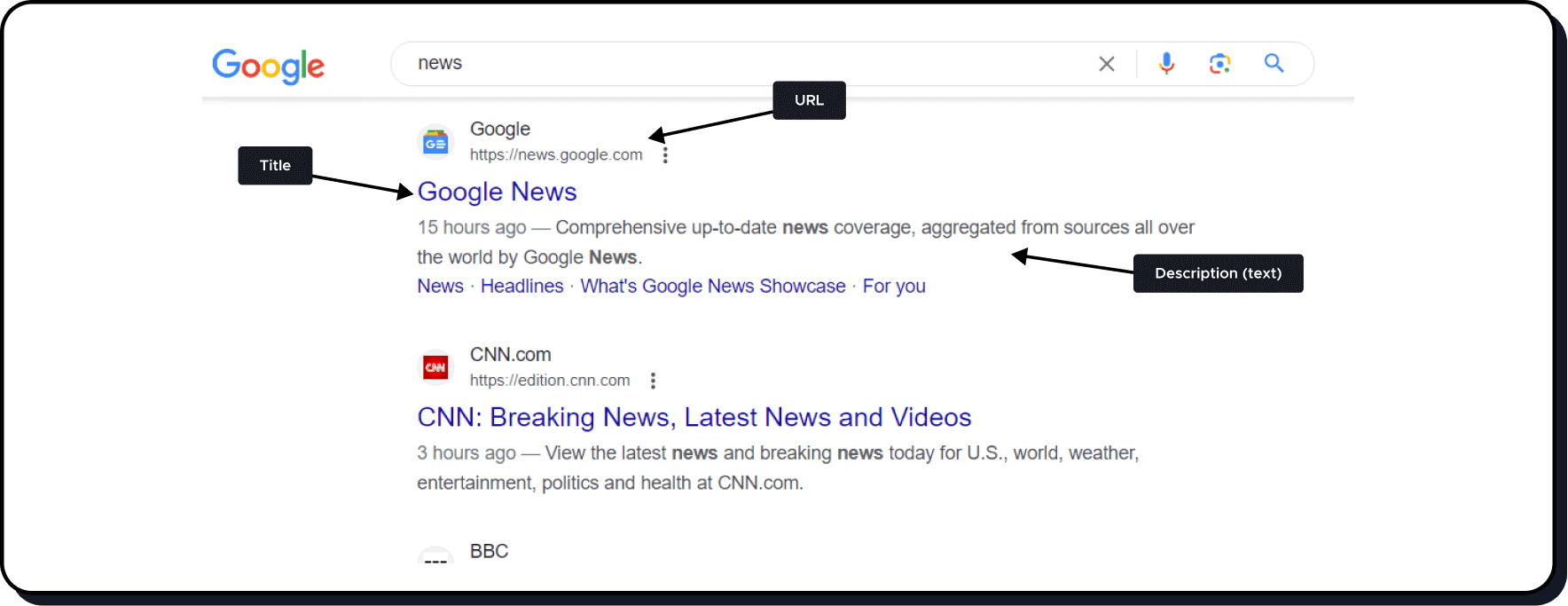 google serp item