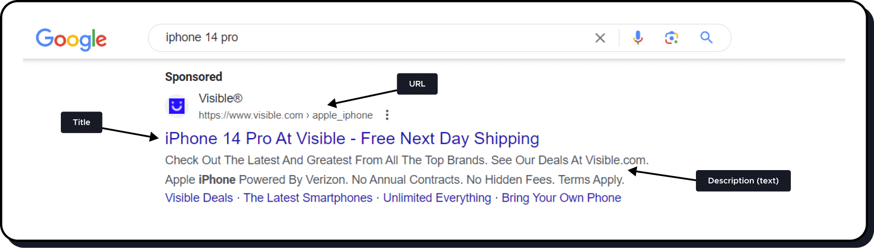 google serp paid item